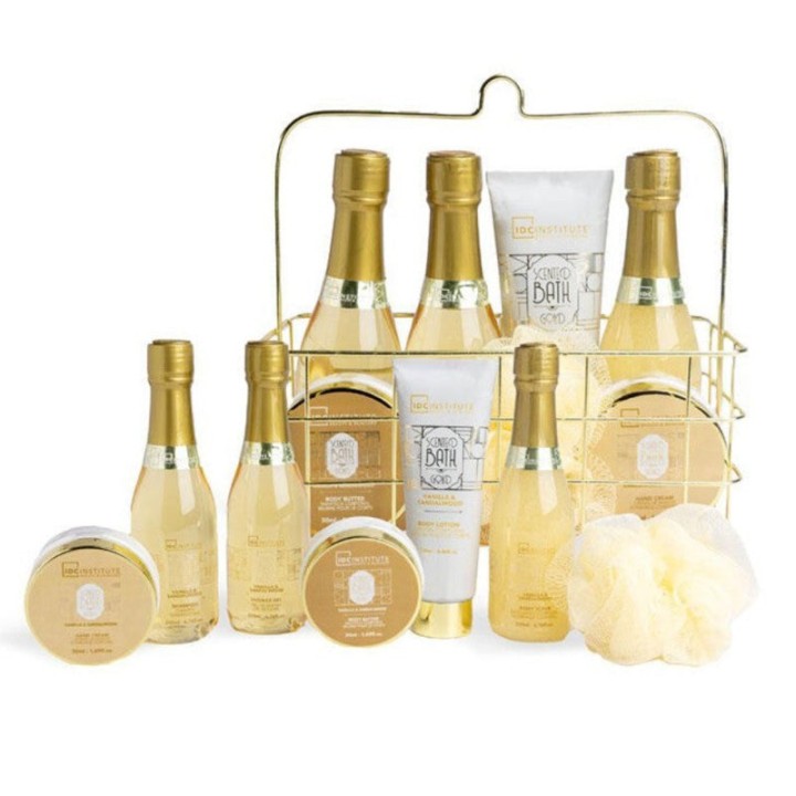 Idc Institute Scented Bath Gold Tin Care Basket 7Pcs 25