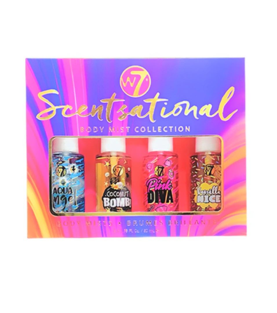 W7 Scentsational Body Mist Collection -4X50Ml