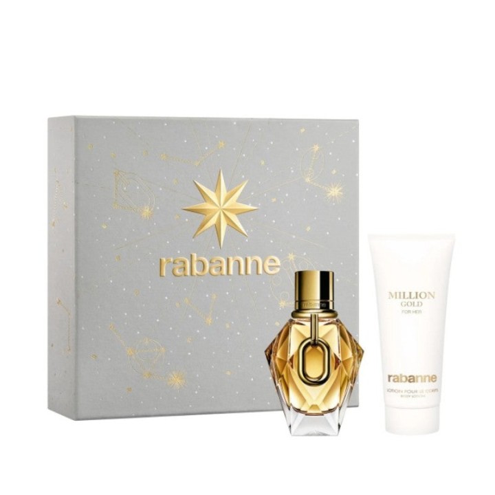 Paco Rabanne Million Gold Gofanetto Edp 50Ml & Body Lotion 100Ml Set