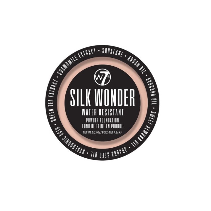 W7 Silk Wonder Water Resistant Powder Foundation-Natural Beige