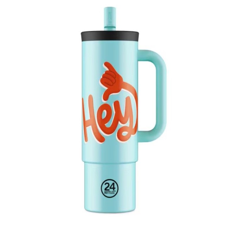 24Bottles Straw Cup 800Ml Hey! Blue