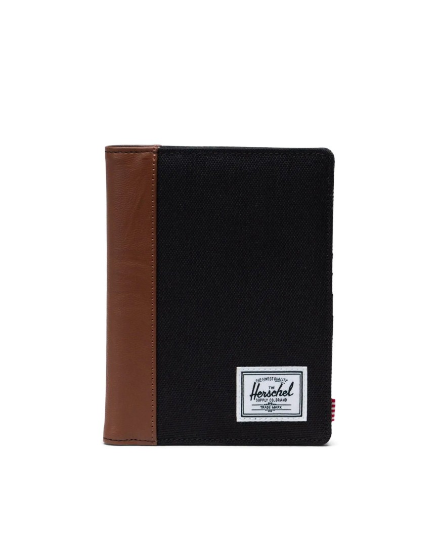 Herschel Raynor Passport Holder Black/Tan