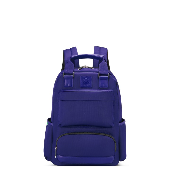 Color Block Tote Backpack - Navy