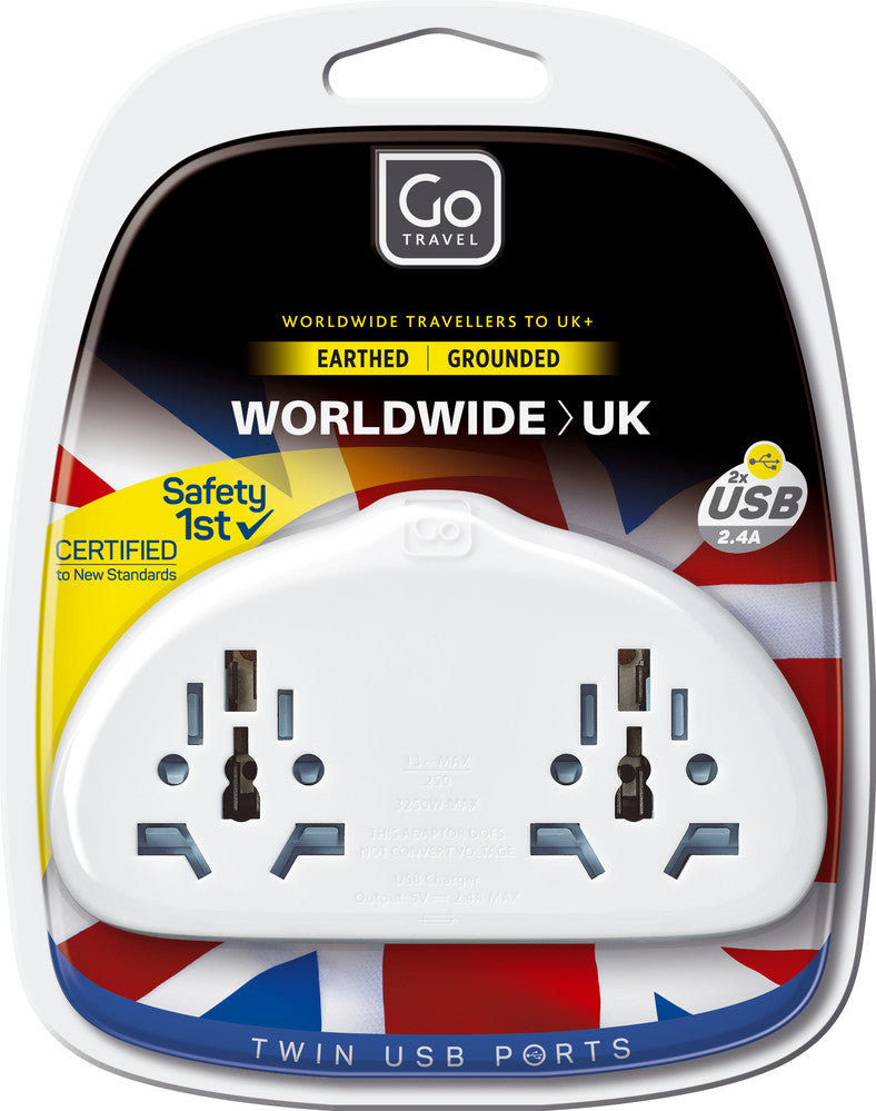 Gt World Uk Adaptor Duo & Usb