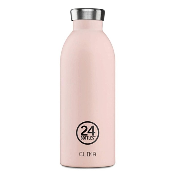 24Bottles Clima Bottle 500Ml Stone Dusty Pink