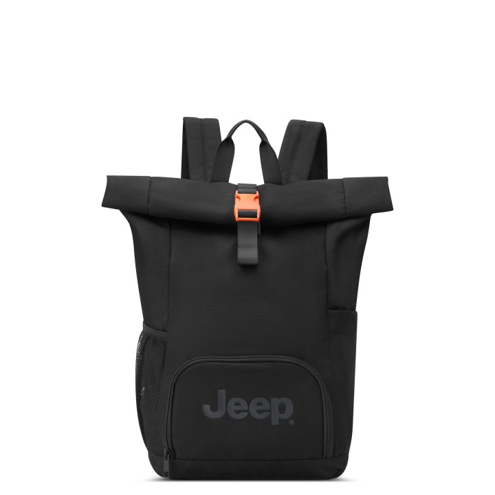 Jeep Js016D Rolltop Backpack - Black