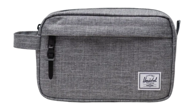 Herschel Chapter Travel Kit Raven Crosshatch