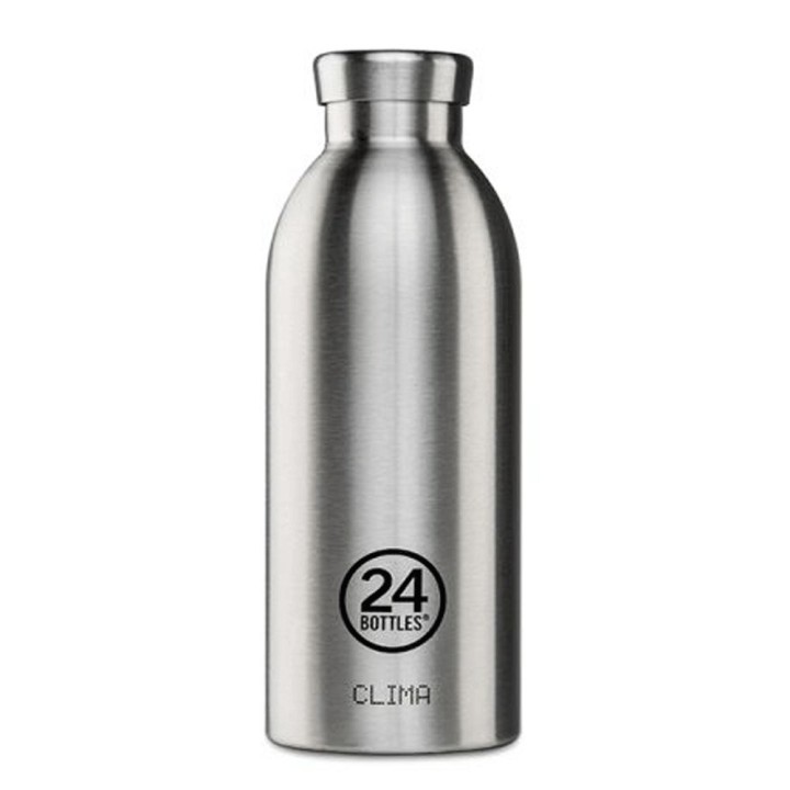 24Bottles Clima Bottle 500Ml Brushed Steel