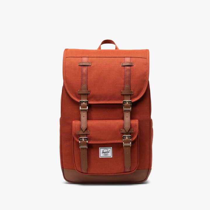 Herschel Little America Mid Backpack Arabian Spice Crosshatch/Saddle Brown