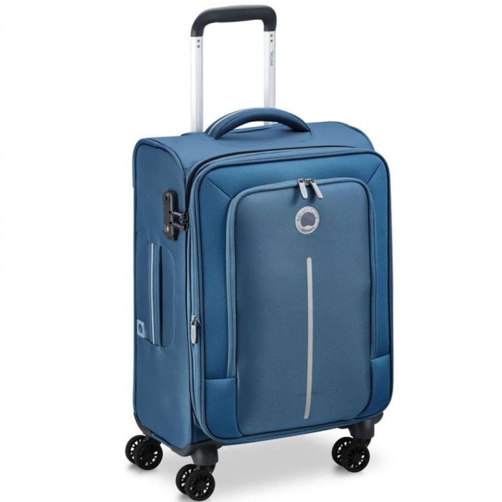 Caracas 55 Cabin Suitcase Expandable Soft - Night Blue