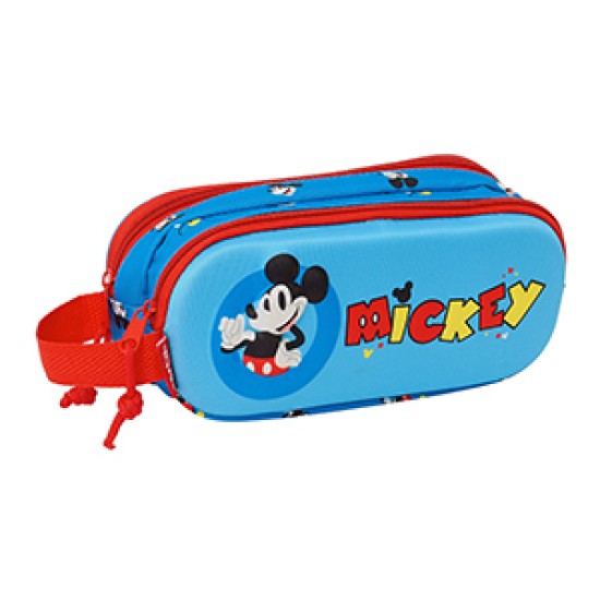 Safta 3D Double Pencil Case Mickey Mouse