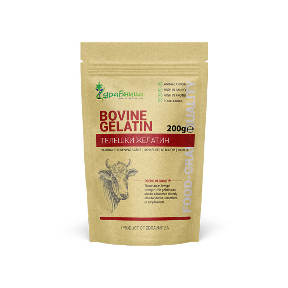 Bovine Gelatin, For Healthy Joints, Zdravnitza, 200G