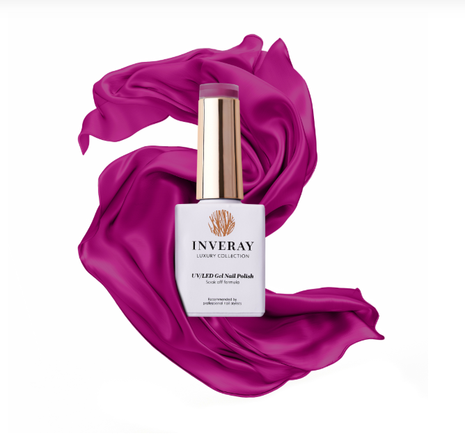 INVERAY UV/LED gel polishes- No. 172 DARK FUCHSIA