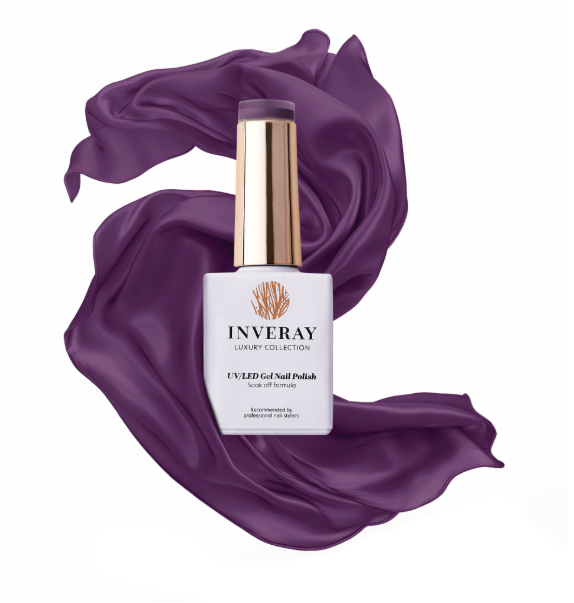 INVERAY UV/LED gel polishes - No.180 PLUM