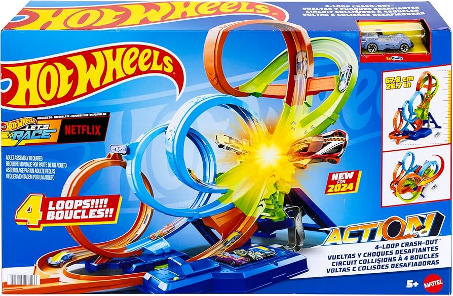 Hot Wheels Action 4 Loops Crash Danger