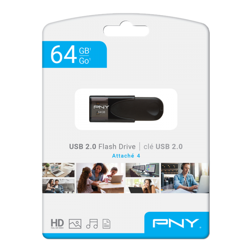 PNY Flash Drive Stick 64GB USB 2.0
