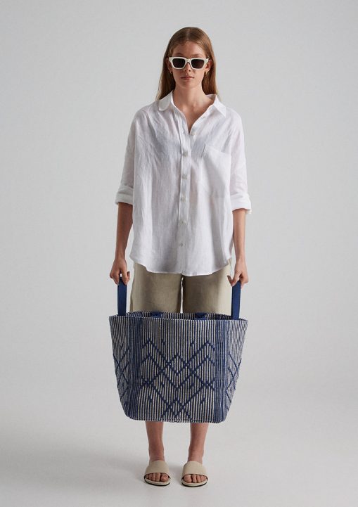 Manarola Blue Tote Bag