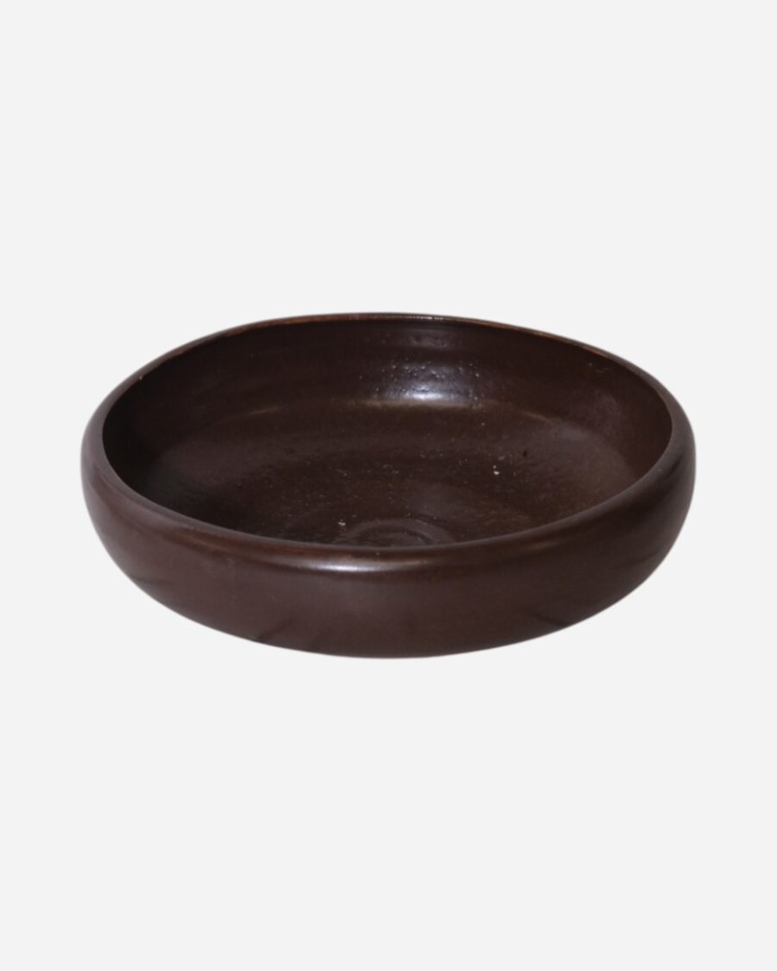 La Palma Pasta Bowl Brown Glossy