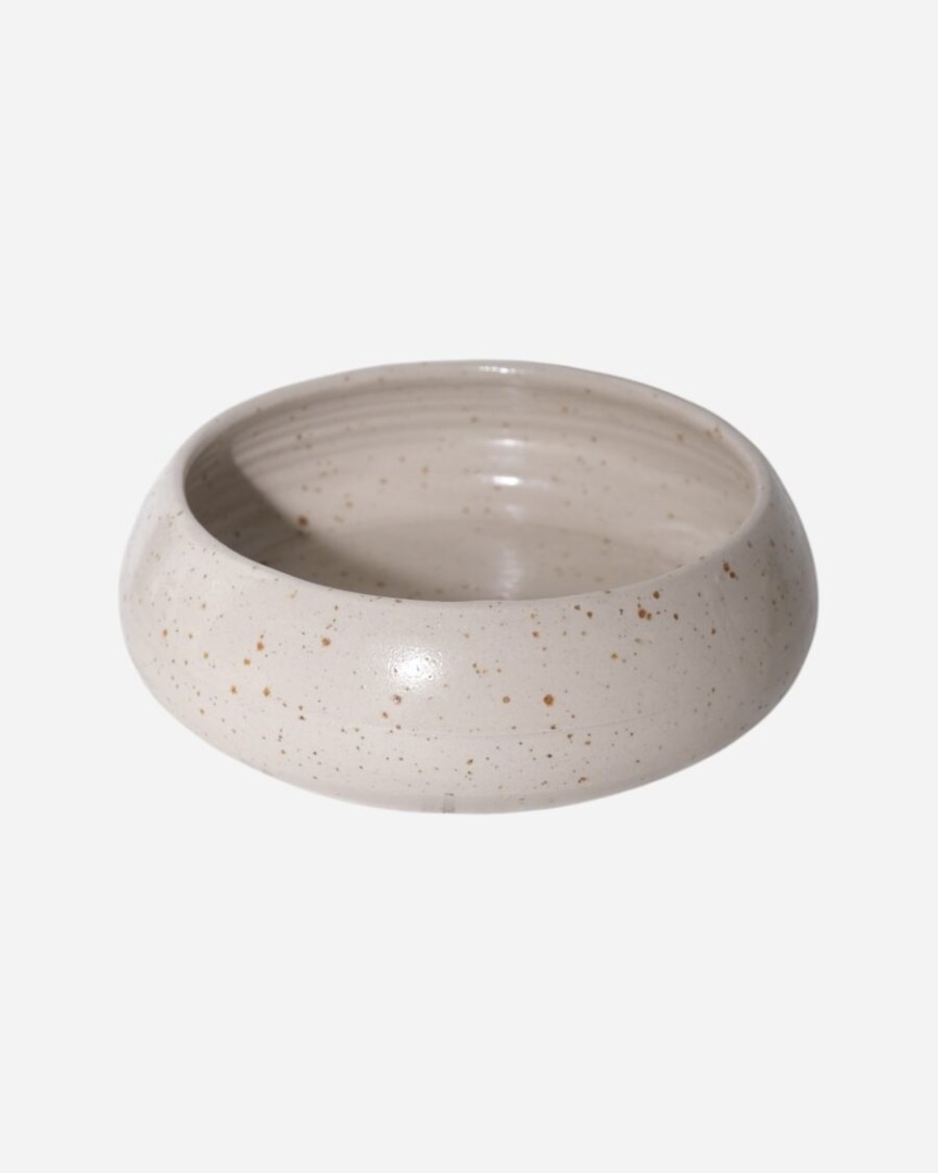 La Palma Pasta Bowl Beige Glossy Spotted