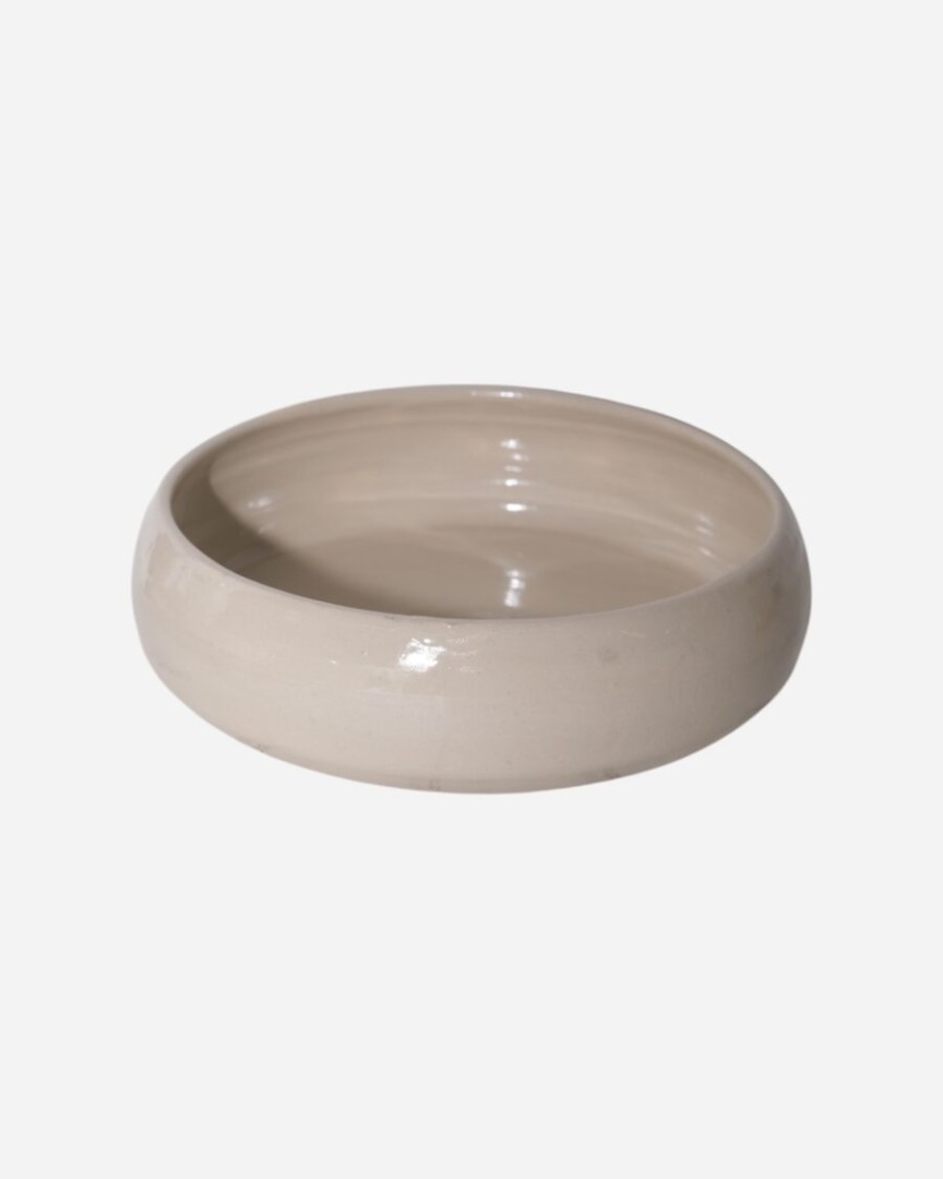 La Palma Pasta Bowl Beige Glossy