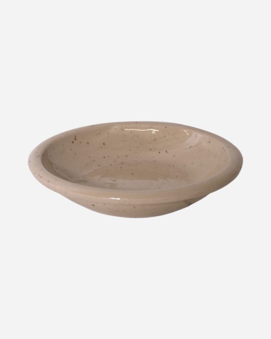 Salu Bowl Spotted Beige Glossy