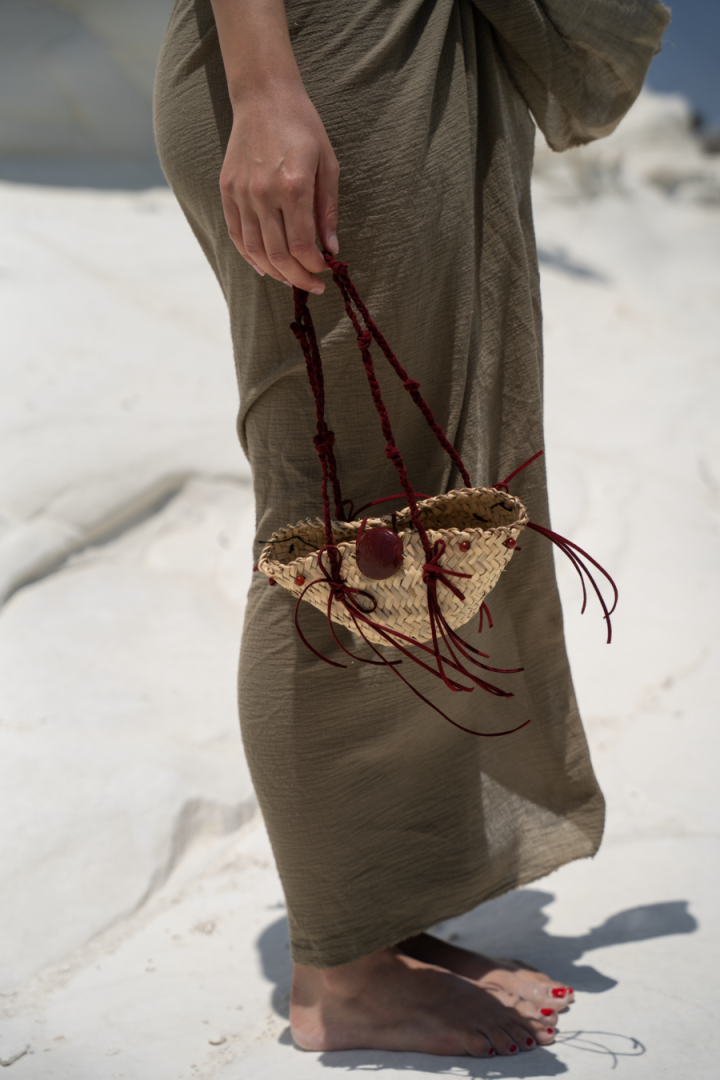 Ameera Basket Bag / Suede