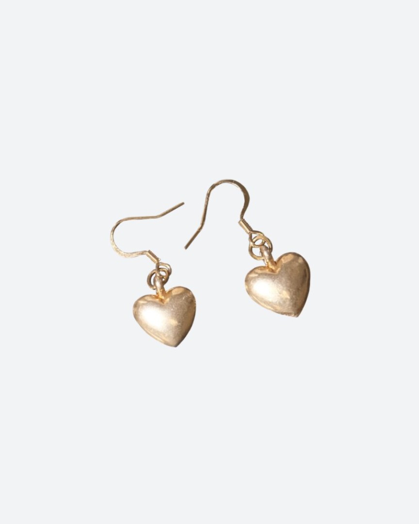 Heart Earrings / Gold Color