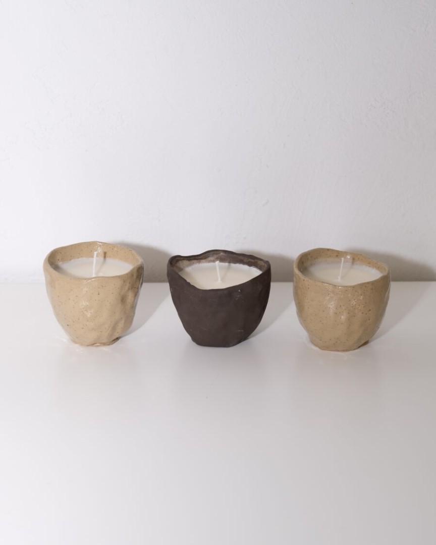 Tarrazu Mug Brown Candle 1