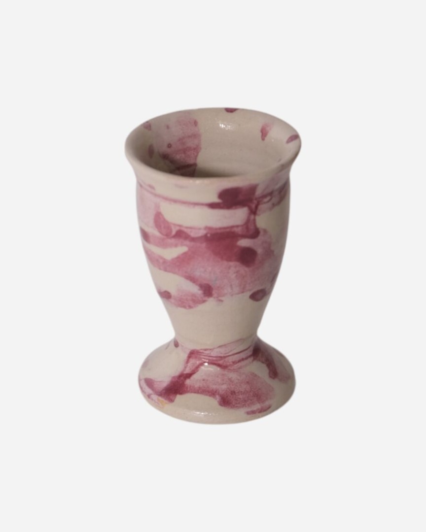 Hof Egg Cup Beige Glossy Purples Plashes