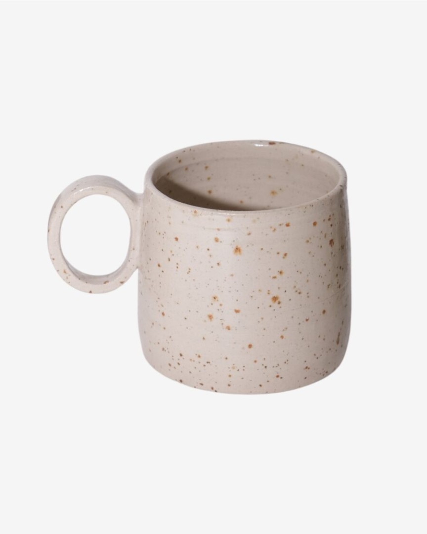 Beguio Mug Beige Glossy Spotted