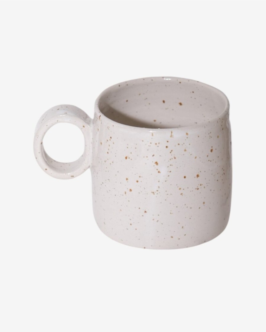 Beguio Mug White Glossy Spotted