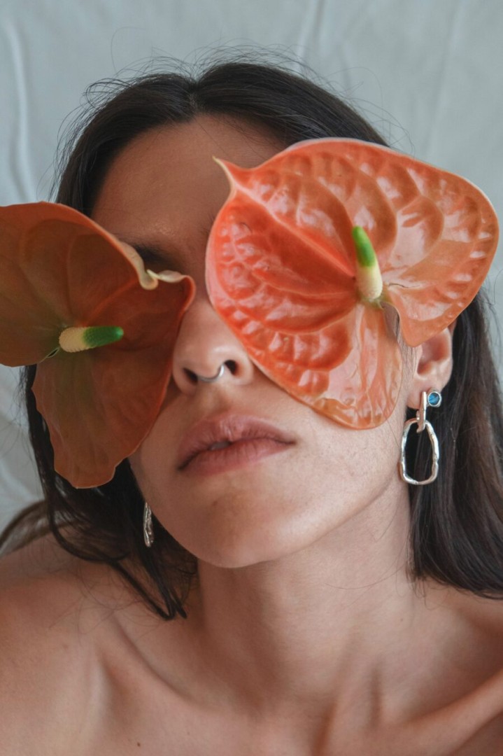 Na195 / Bait Stone Earrings