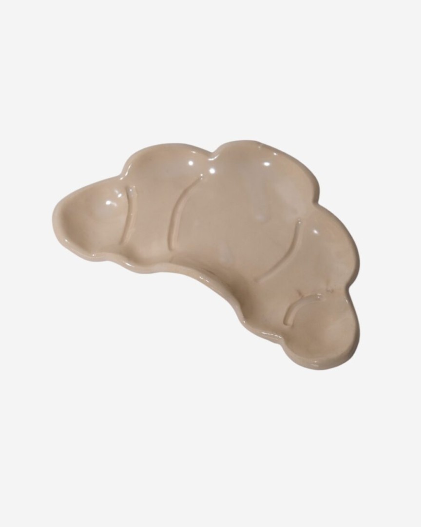 Croissant Plate Beige