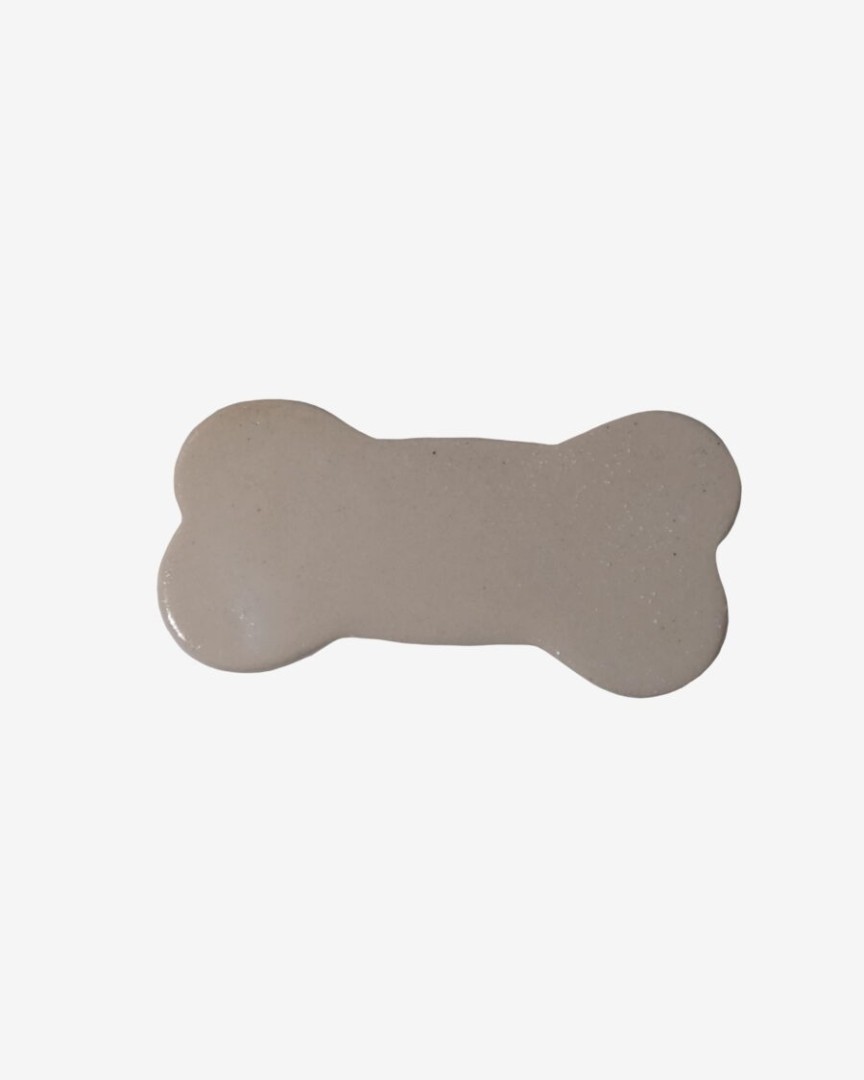 Dog Bone Magnet Beige Glossy