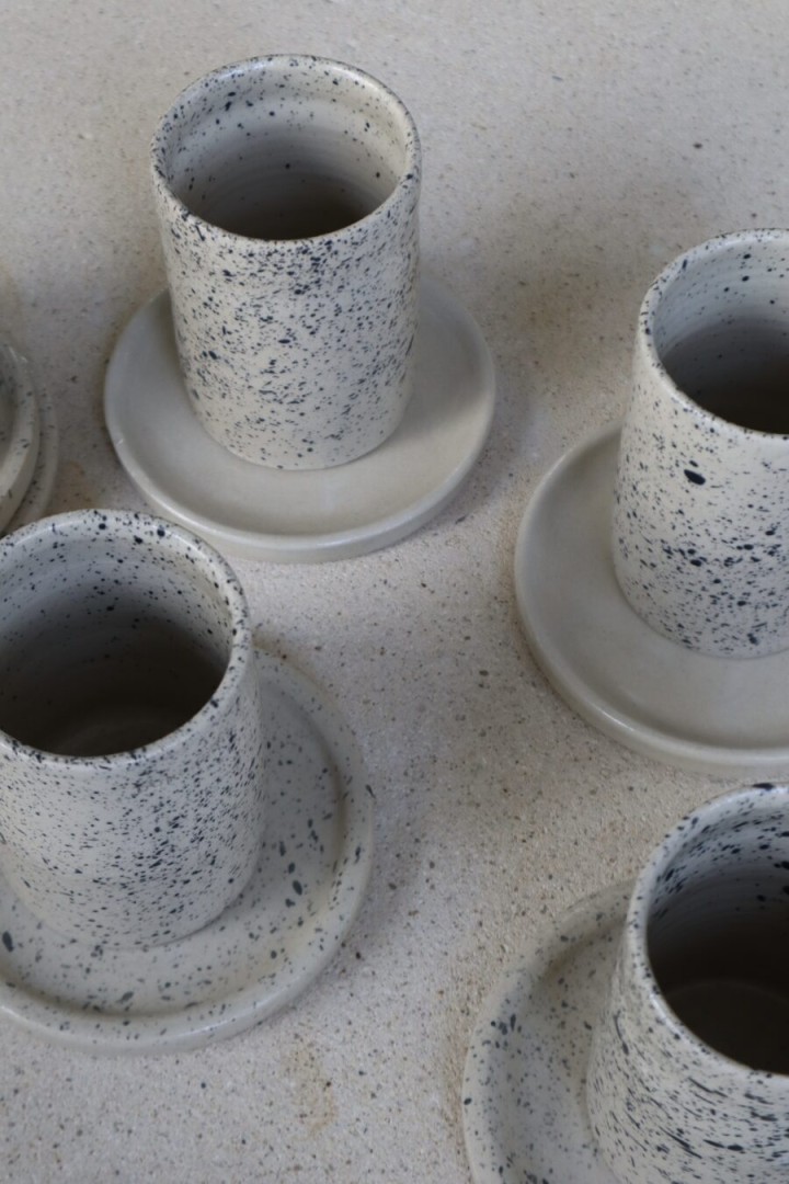 Plopu Small Plate Beige Glossy