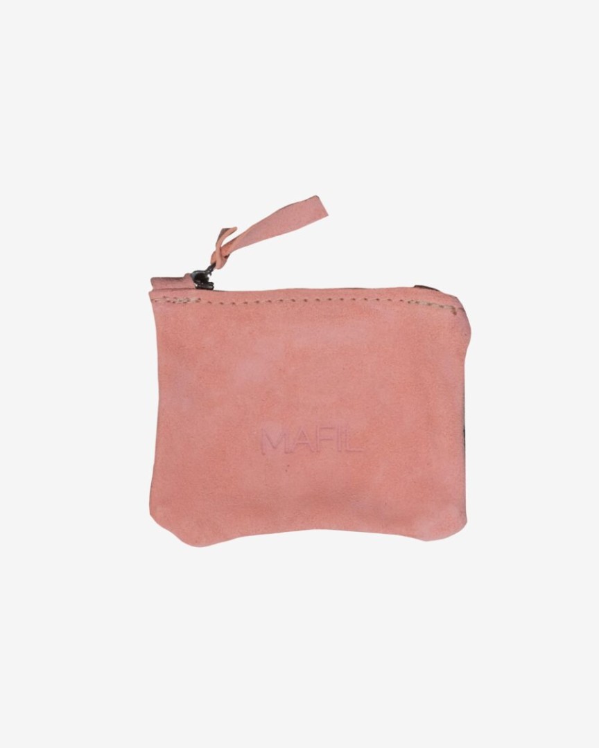 Pocket Wallet / Suede / Pink / S