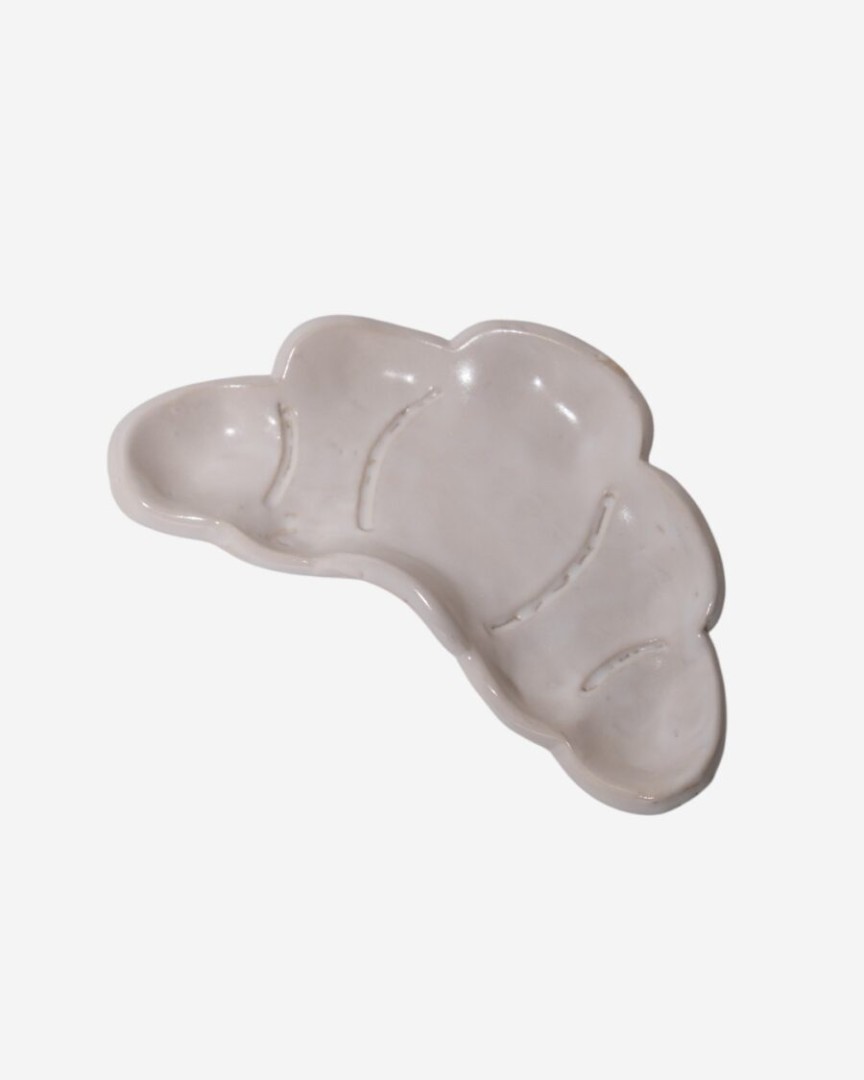 Croissant Plate White