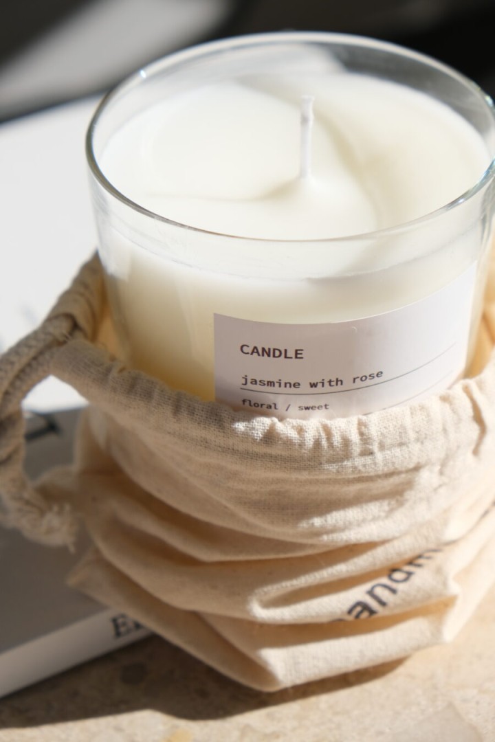 Scented Candle / Clear Glass