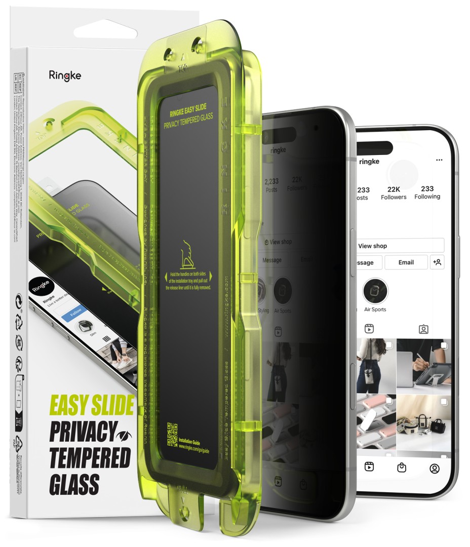 iPhone Air - Easy Slide Privacy Tempered Glass (2x)