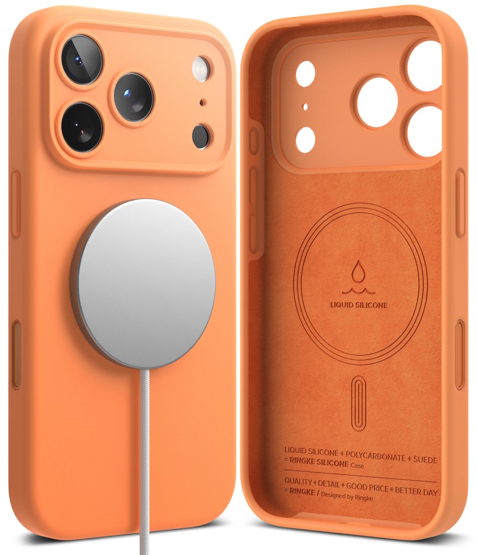 iPhone 17 Pro - Ringke Silicone Magnetic (Tangerine)