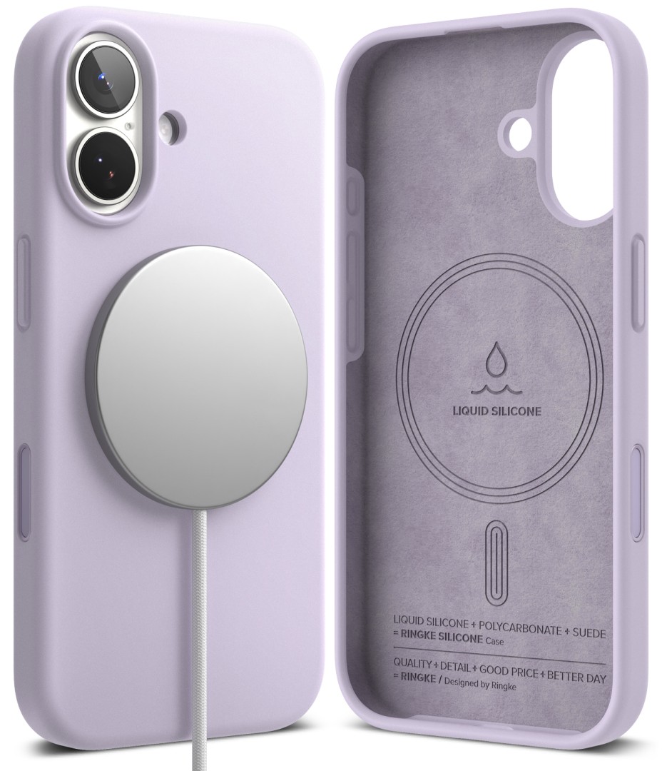 iPhone 17 Case - Ringke Silicone Magnetic (Light Purple)