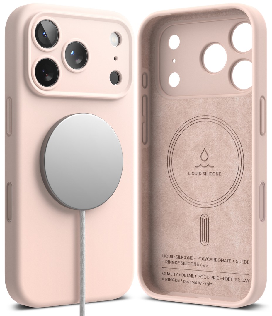 iPhone 17 Pro Max - Ringke Silicone Magnetic (Pink Sand)