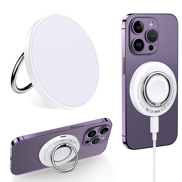 MagSafe Choetech T603-F inductive charger with holder - White