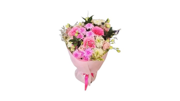 Pink Bouquet with Roses