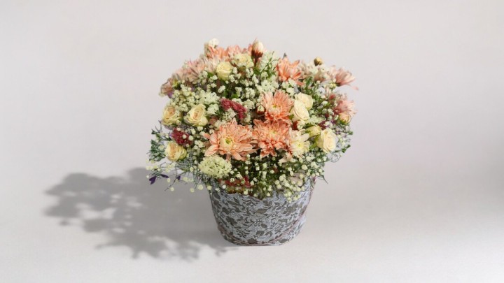 Peach Flower Box