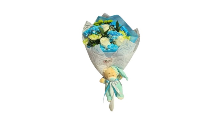 It's A Boy Teddy Bouquet
