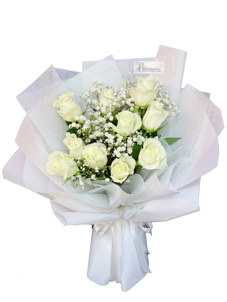 11 White Roses