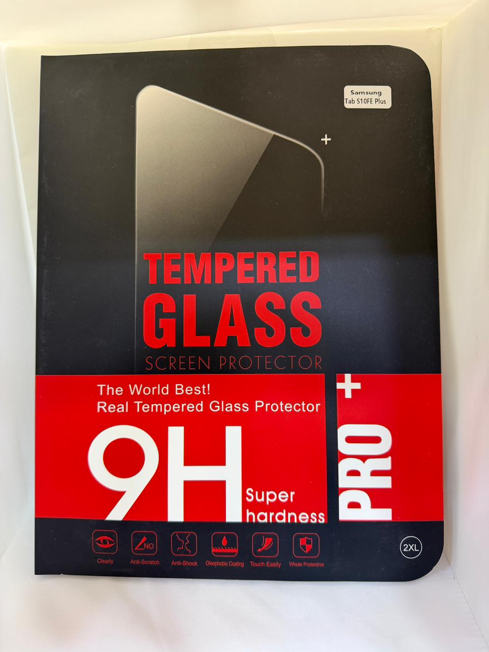 Samsung Galaxy Tab S10 FE+ Plus 9H Tempered Glass Screen Protector, Clear