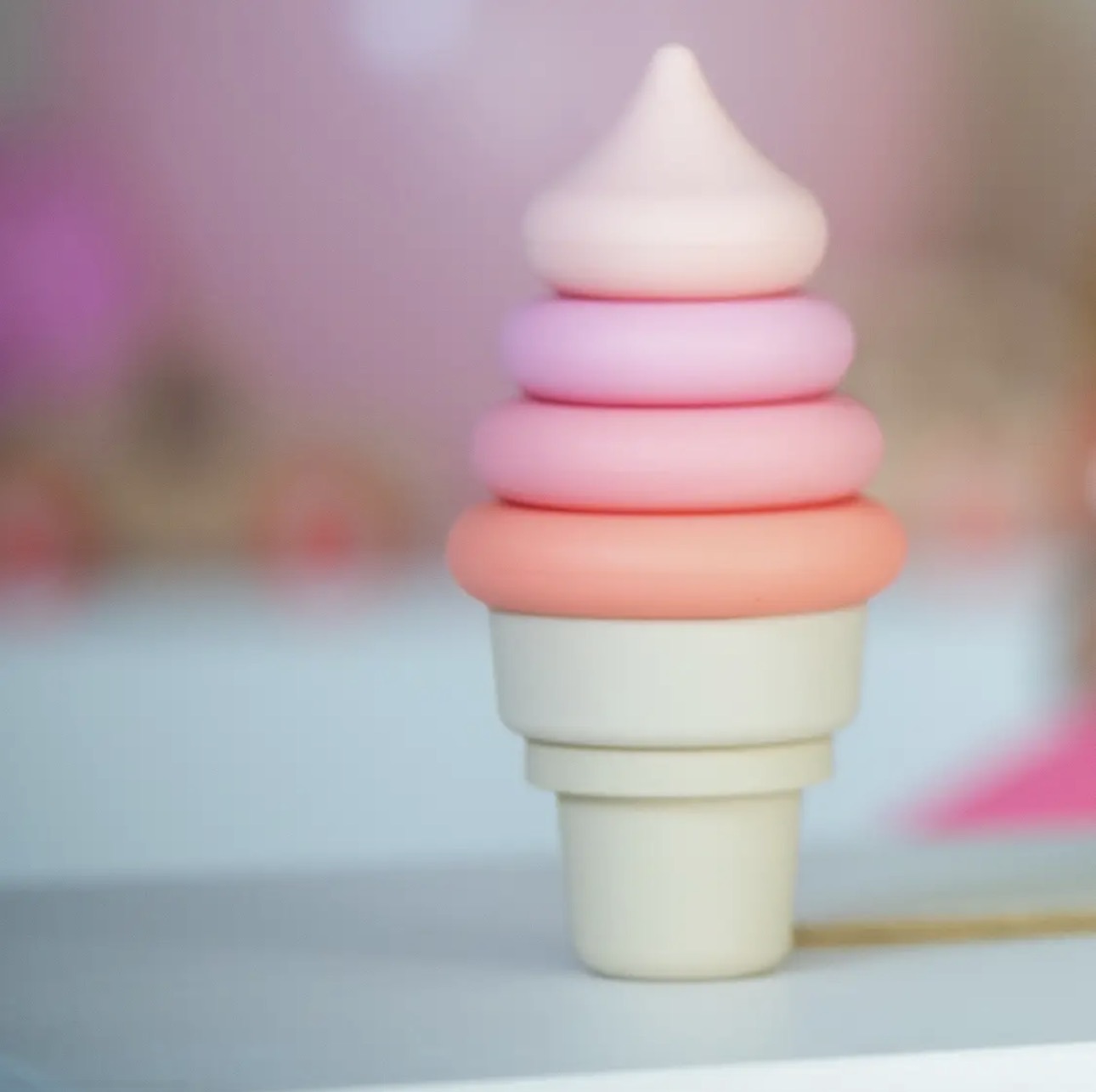 Montessori Educational Toy - Stackable Silicone Ice Cream
