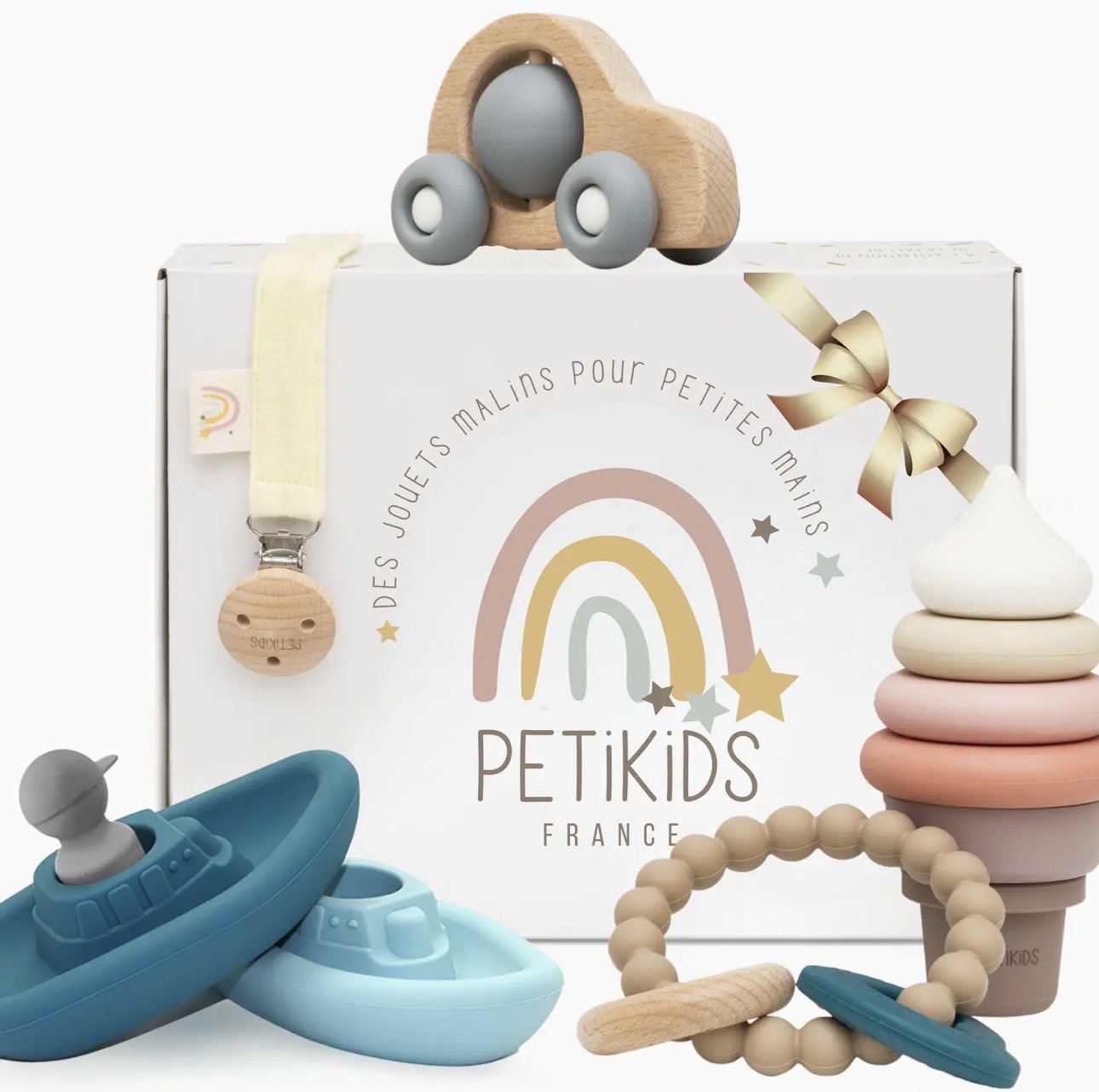 Montessori Awakening Set 3-36 Months - Birth Gift - Blue